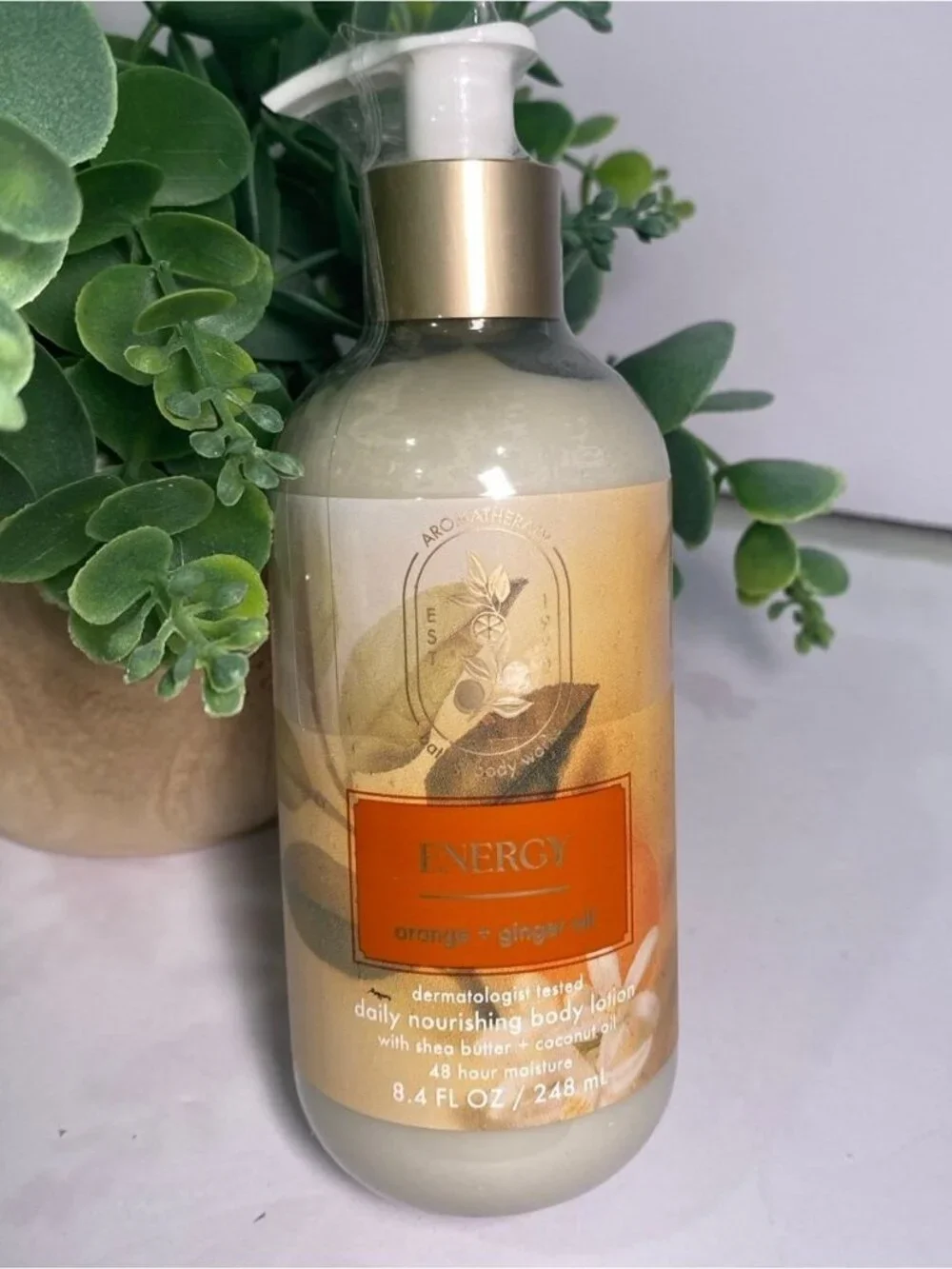 “Orange & Ginger” BBW Aromatherapy New 3-Pc Body Care Set
